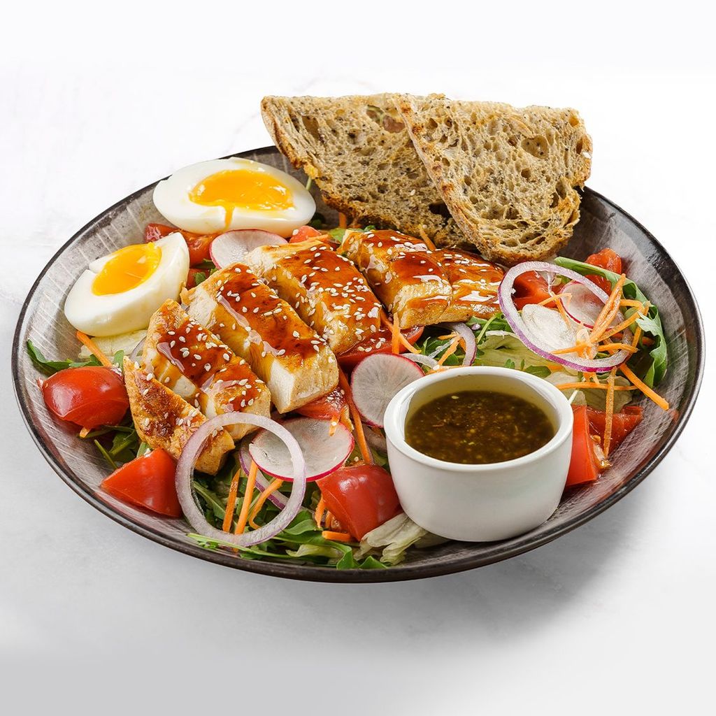 Asian-Style Salad Home delivery of food from Beanhearts coffee shop. Click!