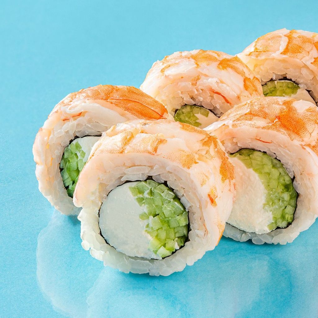 Филадельфия с креветкой Доставка роллов и суши — King Kong Sushi (Кинг Конг  Суши)